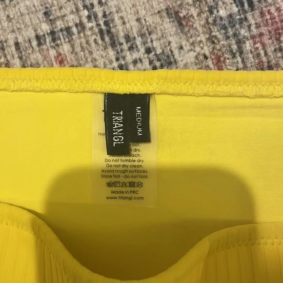 Triangl bikini, yellow, size medium, perfect condition - Picture 3 of 3
